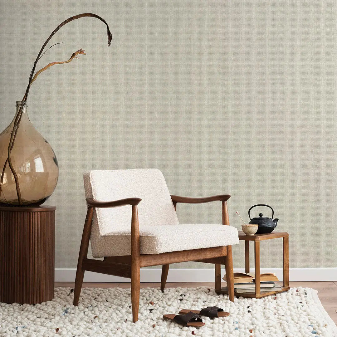 Faux Textured Rattan Peel & Stick Wallpaper