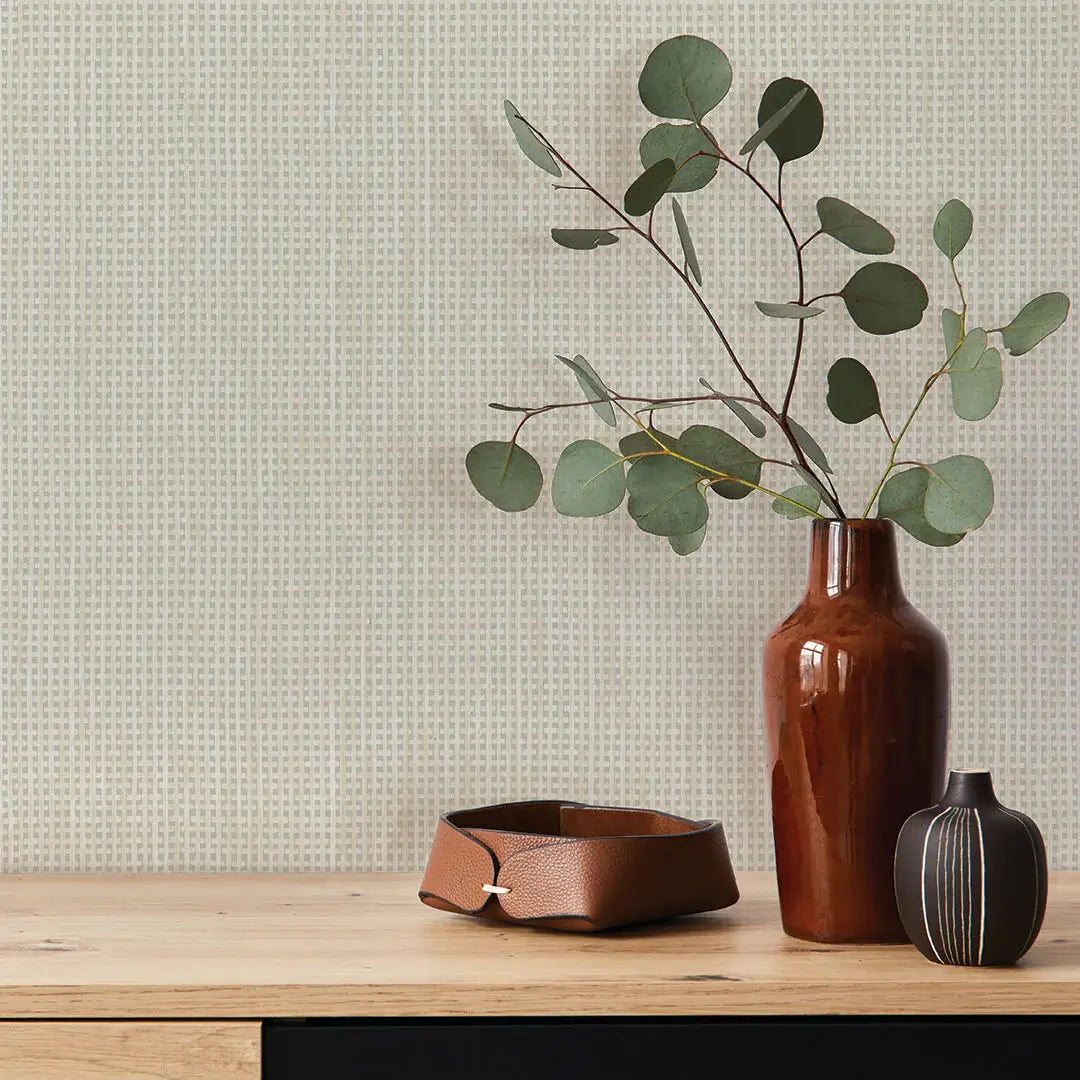 Faux Textured Rattan Peel & Stick Wallpaper