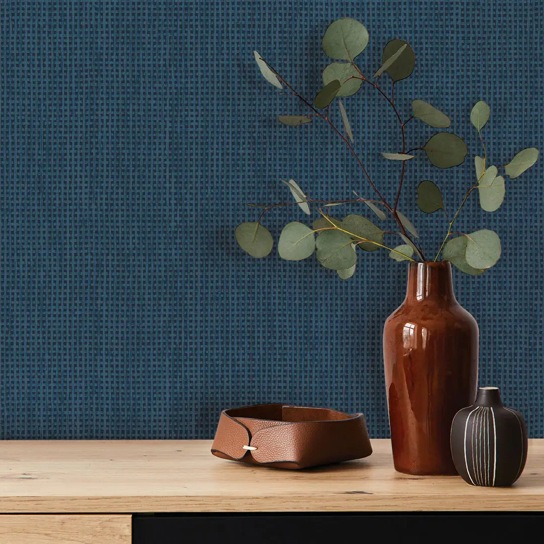 Faux Textured Rattan Peel & Stick Wallpaper
