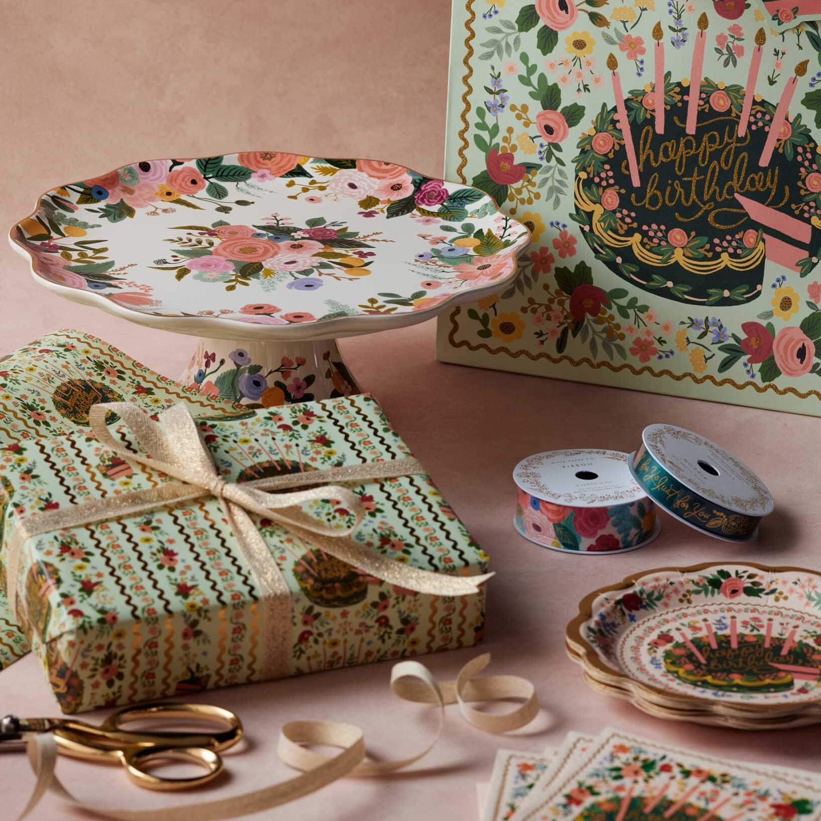 Rifle Paper Co. Garden Party Cake Stand