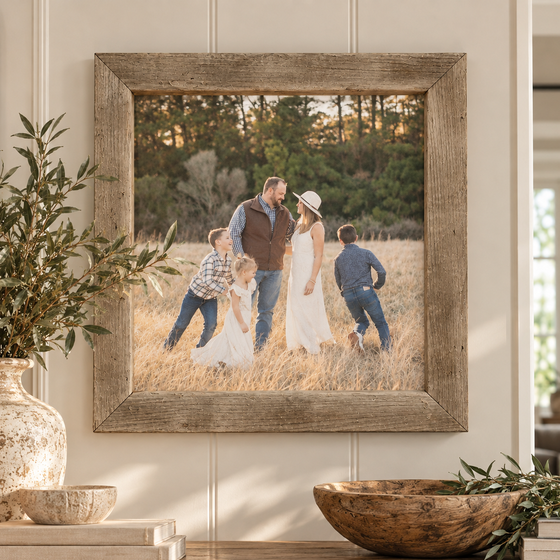 Timberwood Canvas Photo Frame