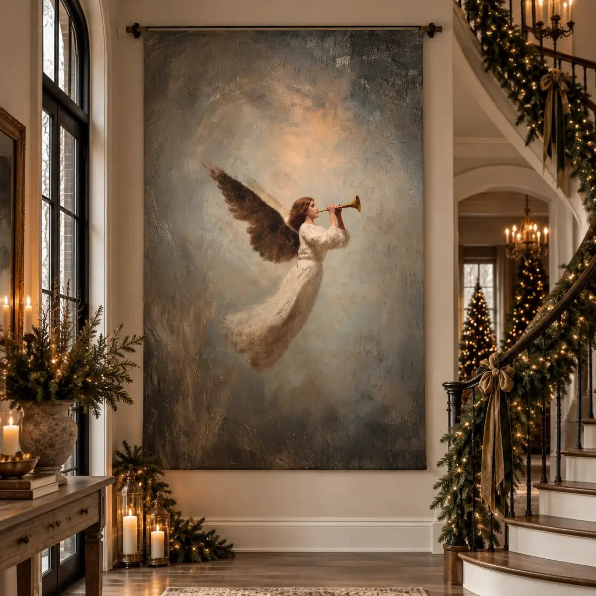 Trumpeting Angel Scroll
