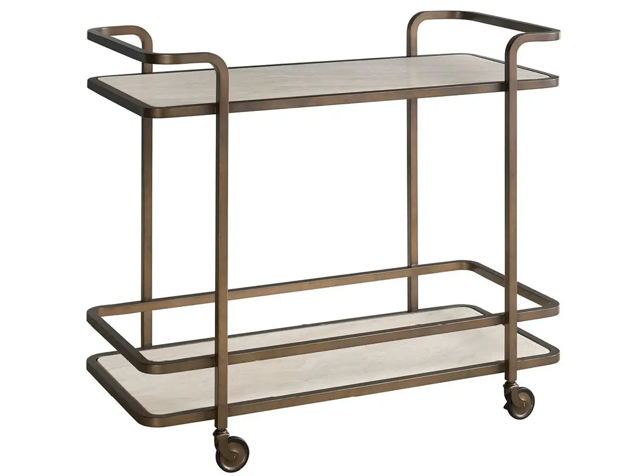 Aged Gold Bar Cart