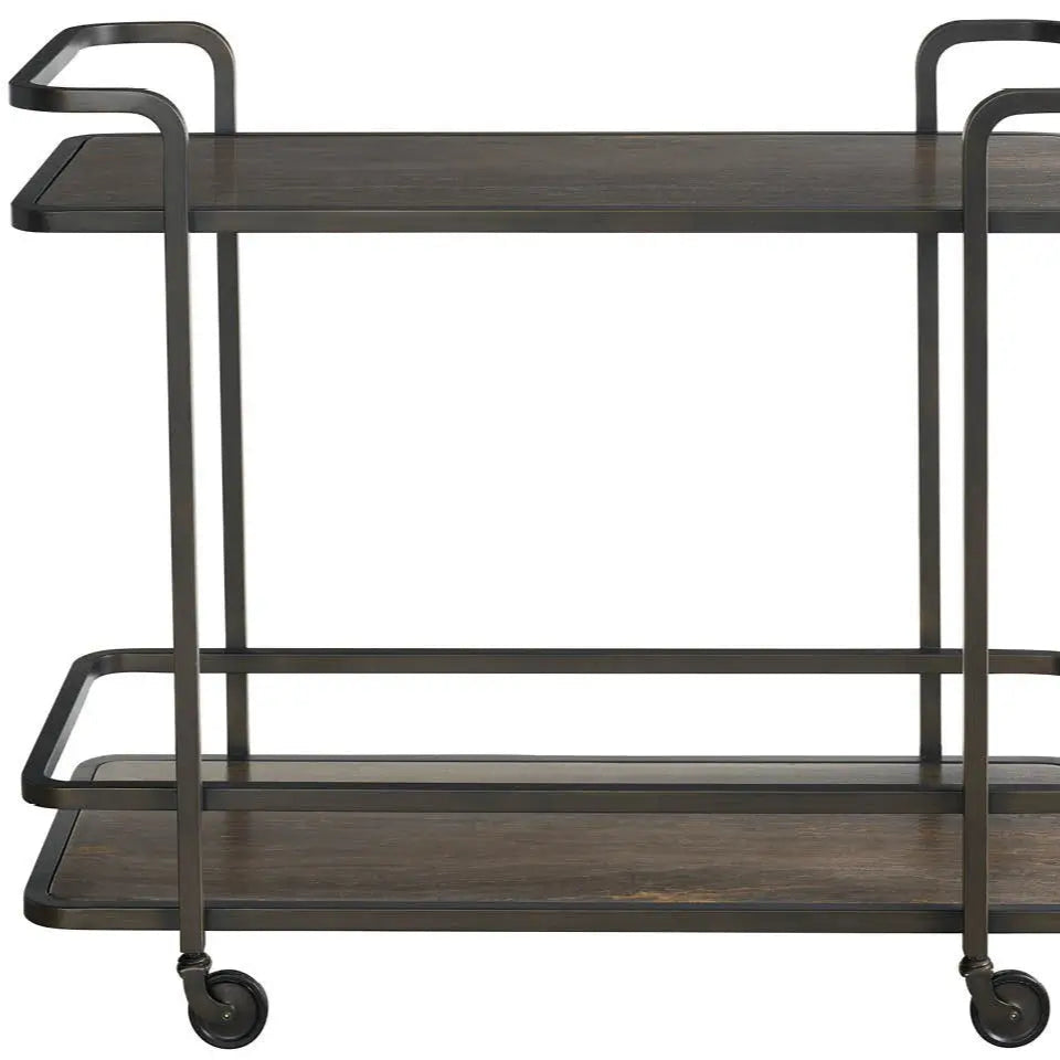 Smoked Bronze Bar Cart