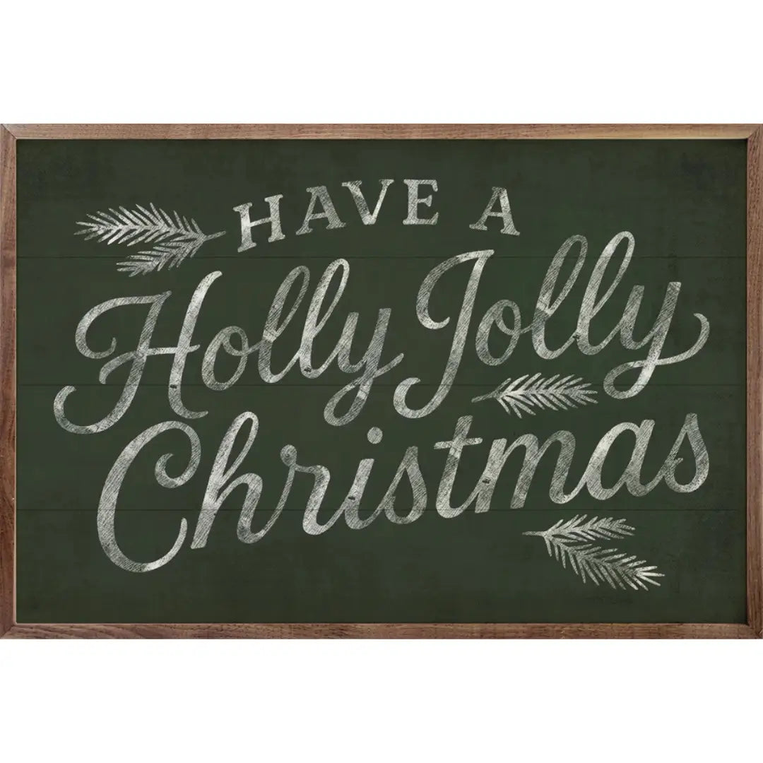 Have A Holly Jolly Christmas Wood Framed Print