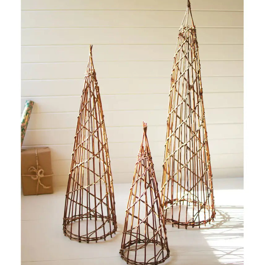 Nesting Twig Christmas Tree Set