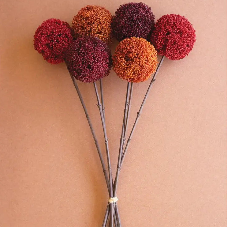 Artificial Allium Ball Stem Set