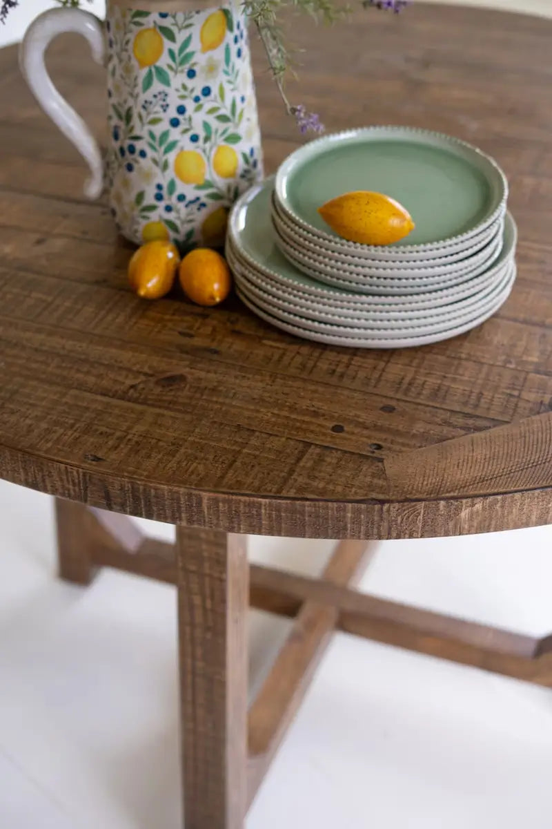 Round Wood Dining Table