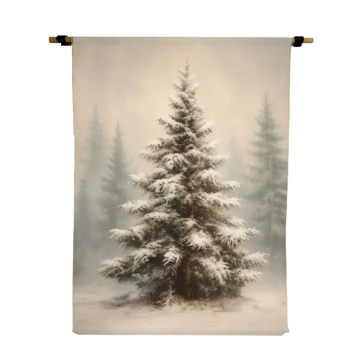 Vintage Christmas Tree Scroll