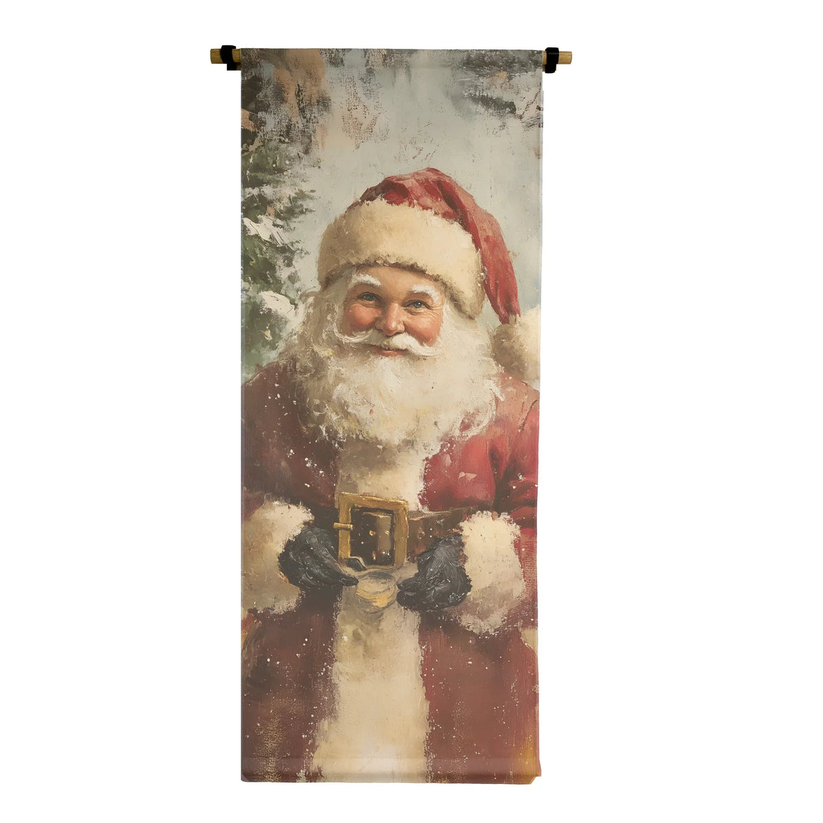 Vintage Santa Two Scroll