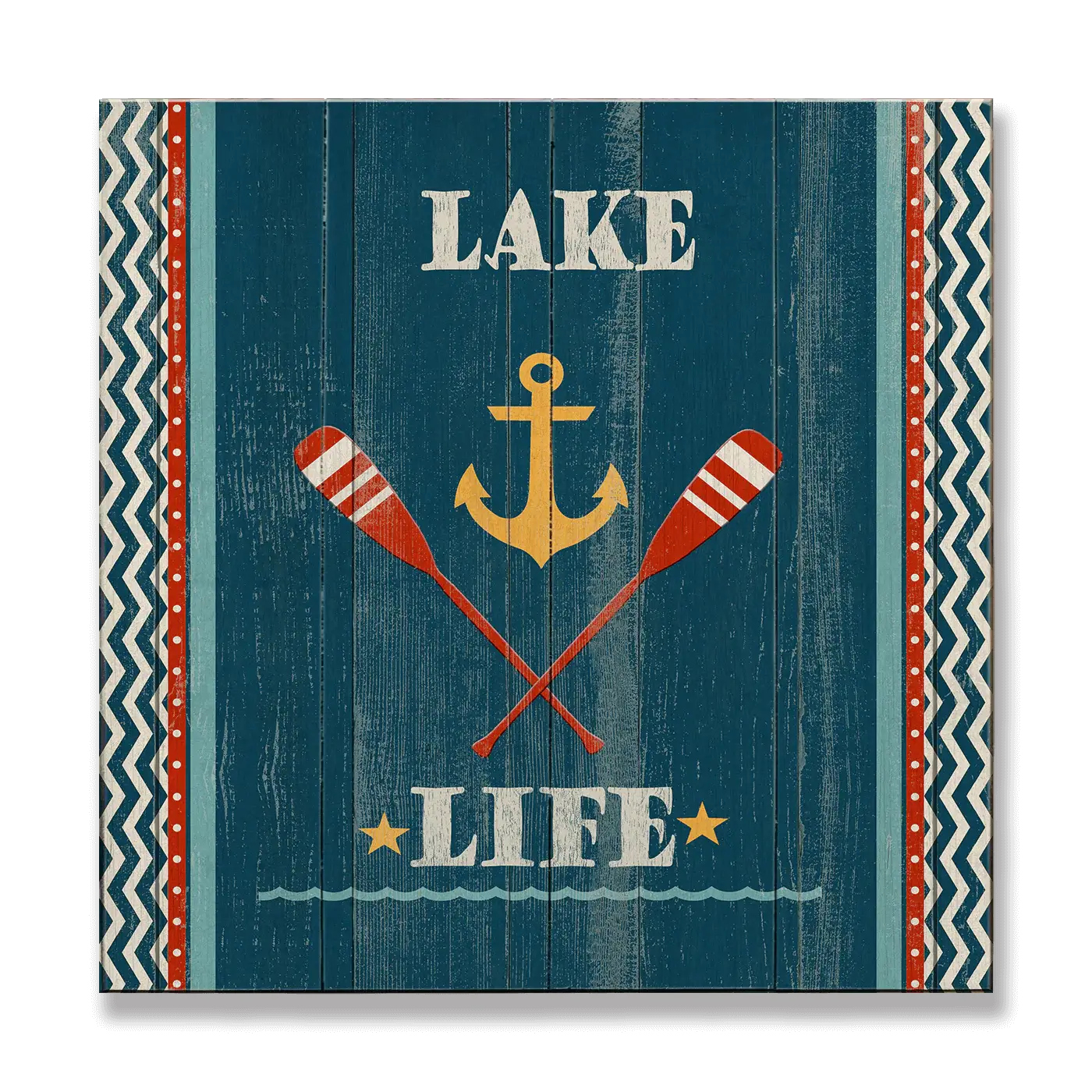 Personalized Lake Life Wood & Metal Wall Art