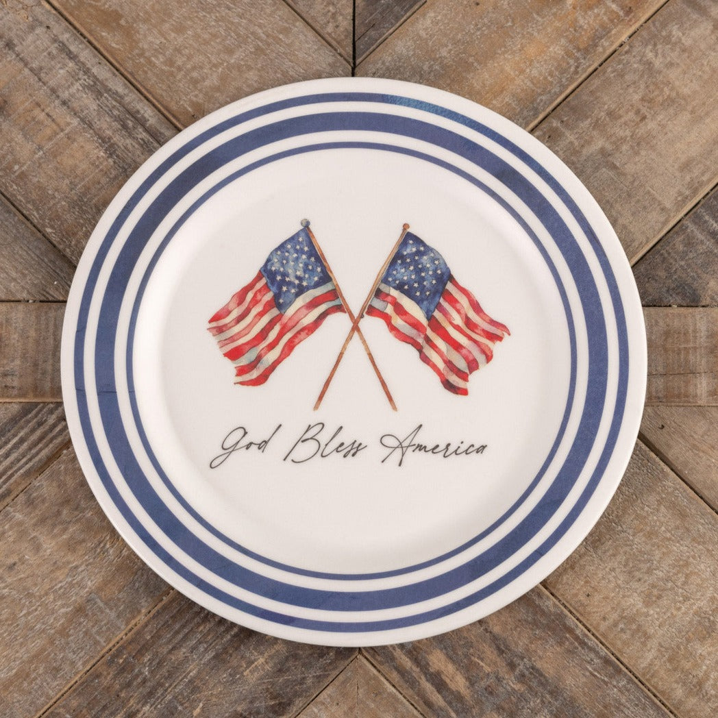 American Flag Plate