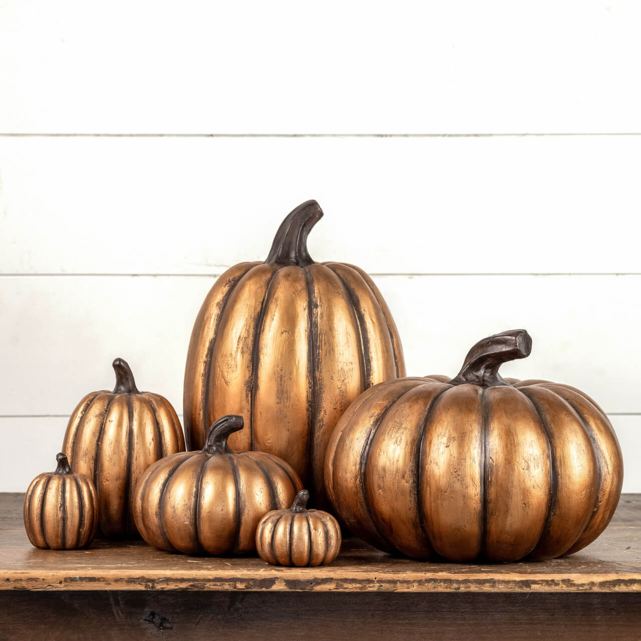 Gold Mache Pumpkin