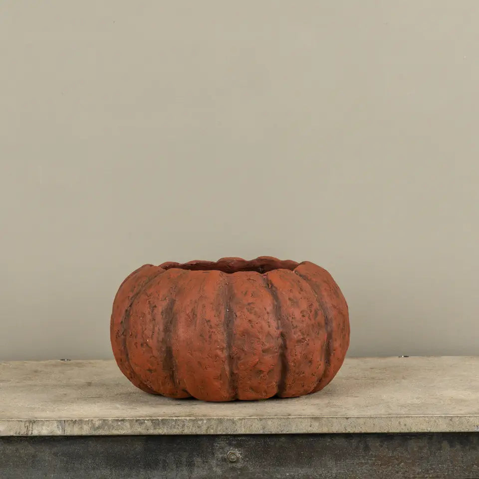 Orange Pumpkin Planter