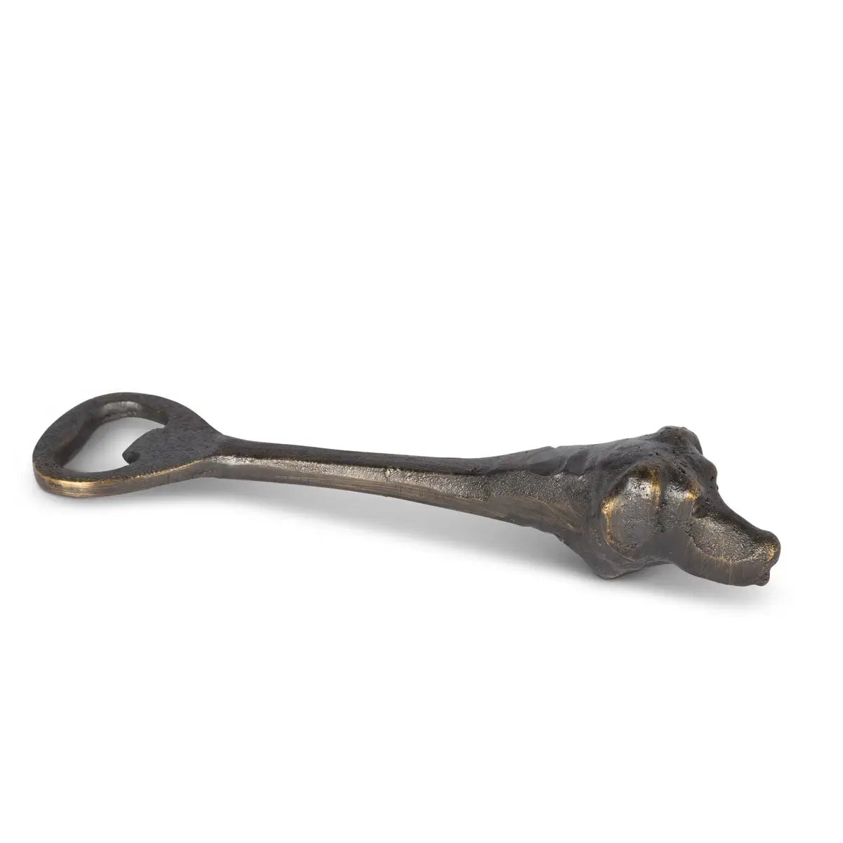 Blackened Brass Dog Bottle Opener