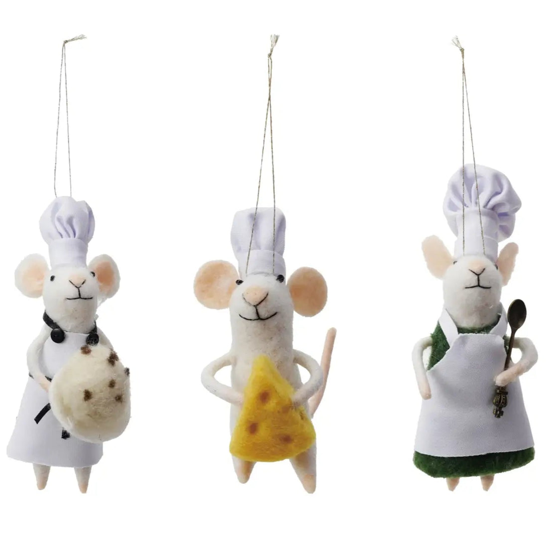 Felt Chef Mouse Ornament
