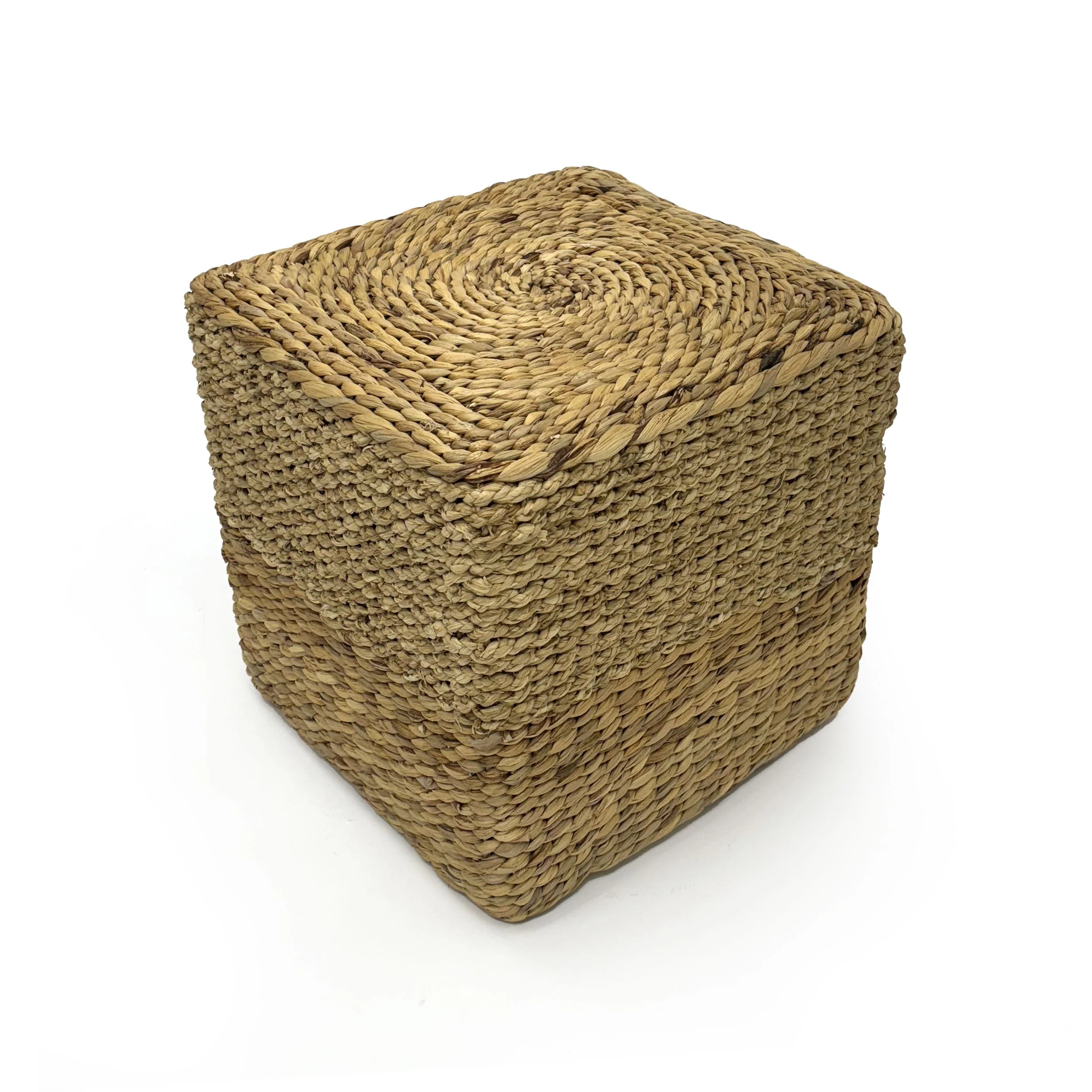 Woven Square Pouf