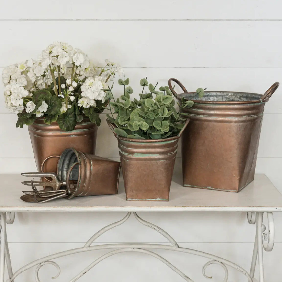 Copper Bucket Set