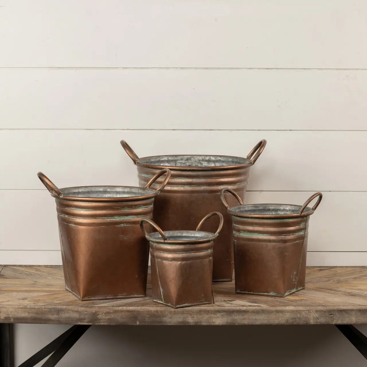Copper Bucket Set