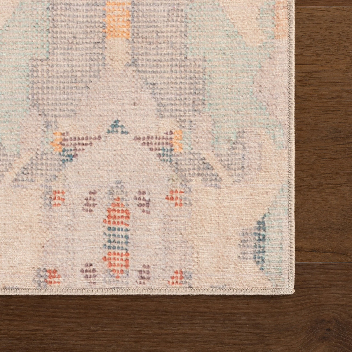 Bize Transitional Abstract Washable Rug