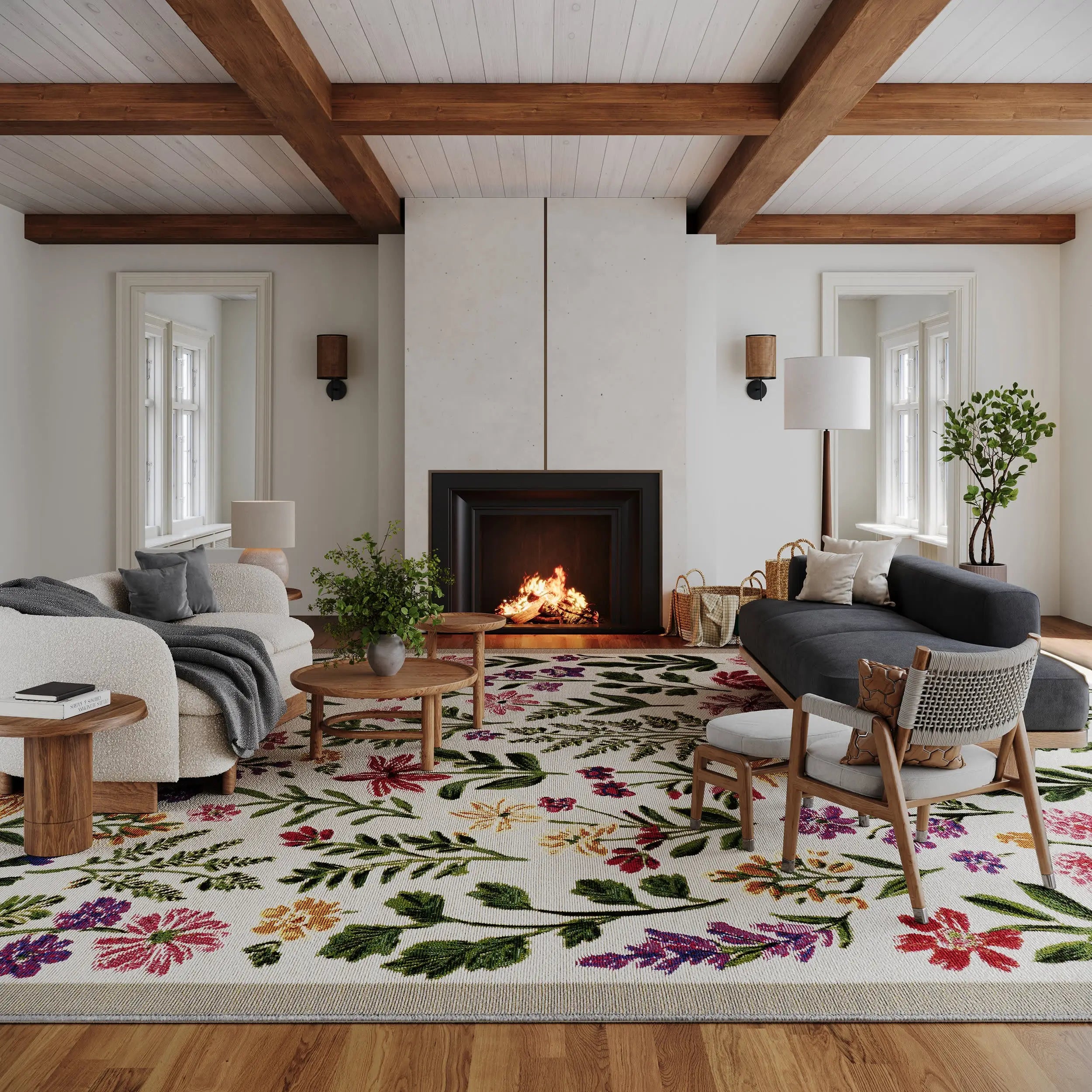 Dash & Albert Duskan Floral Indoor/Outdoor Rug