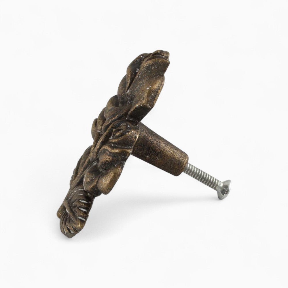 Antique Rose Iron Knob