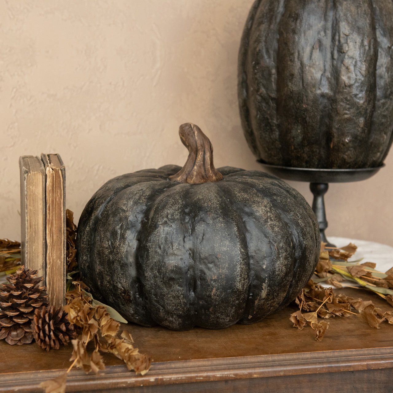 Black Mache Pumpkin - A Cottage in the City