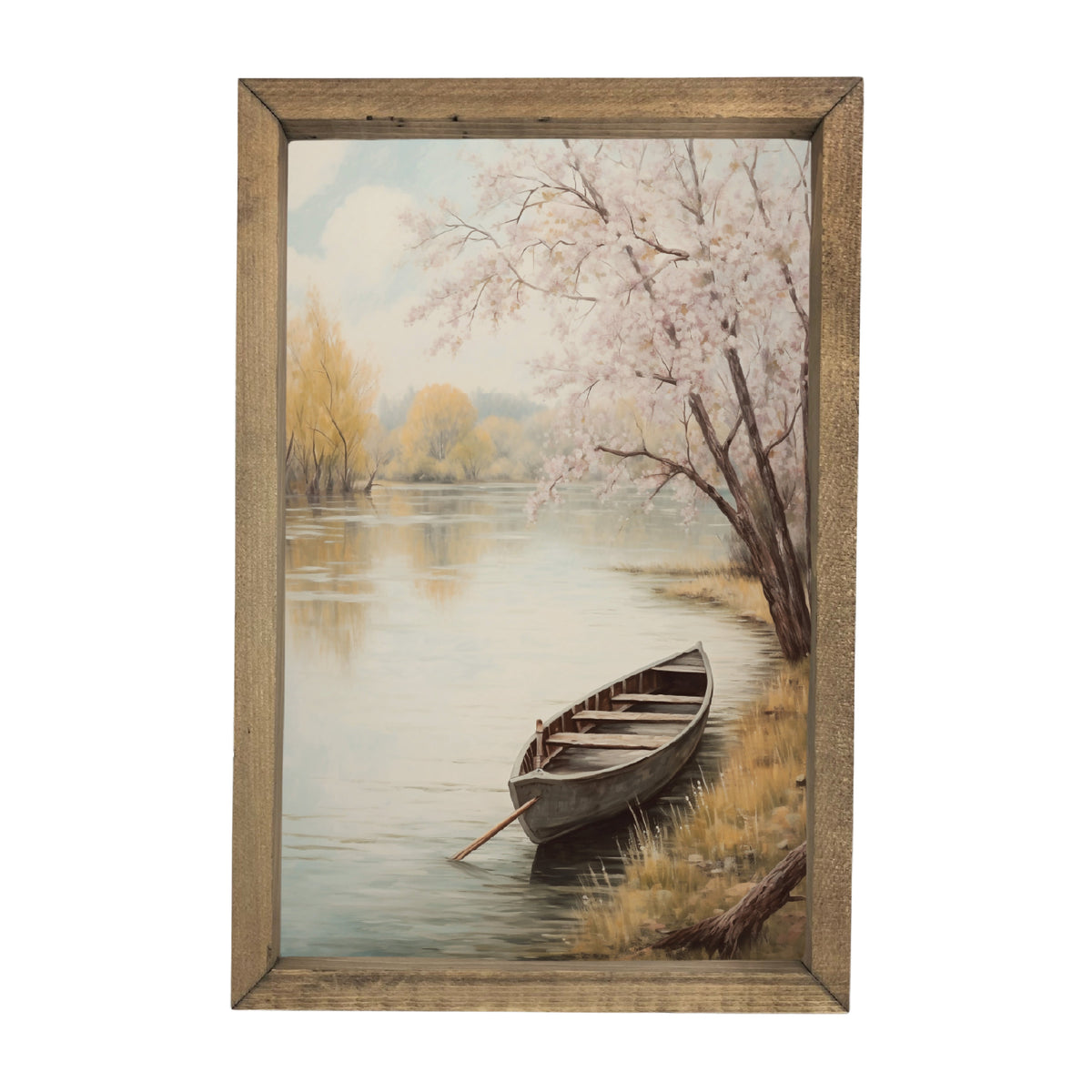 Rowboat By The Shore Framed Art