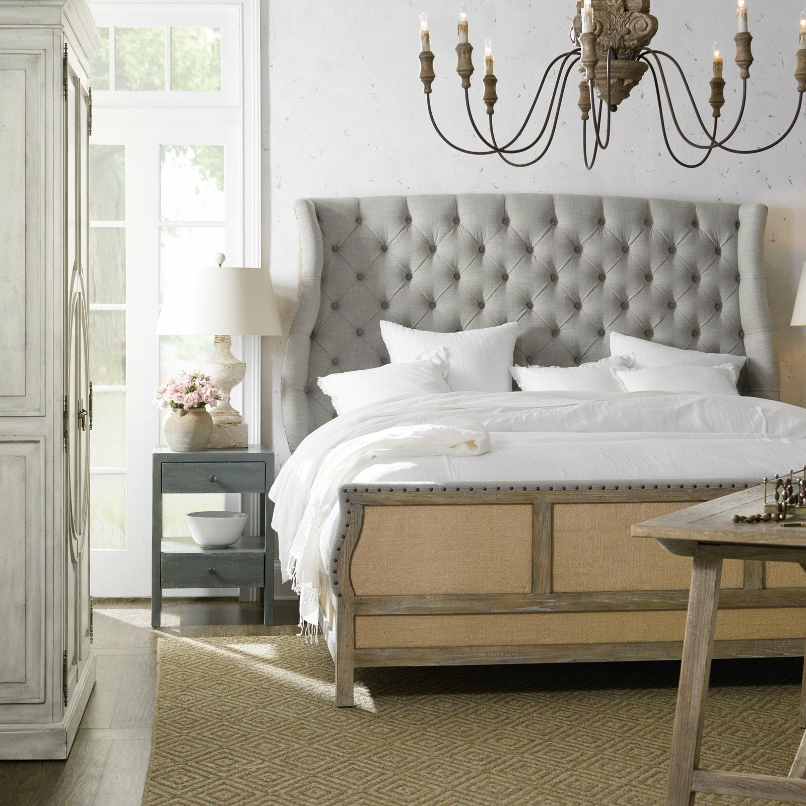 Boheme Bon Vivant De - Constructed Upholstered California King Bed - A Cottage in the City