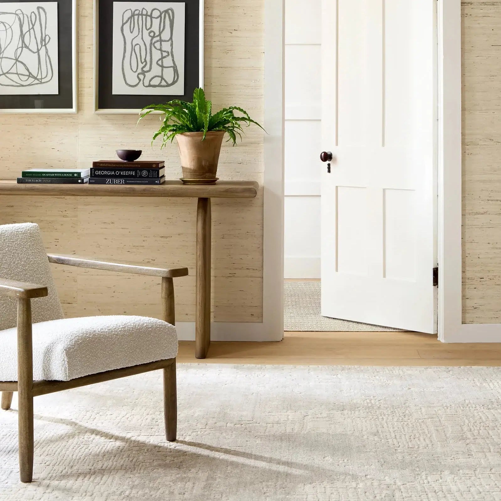 Dash & Albert Bennett Grey Handwoven Wool Rug