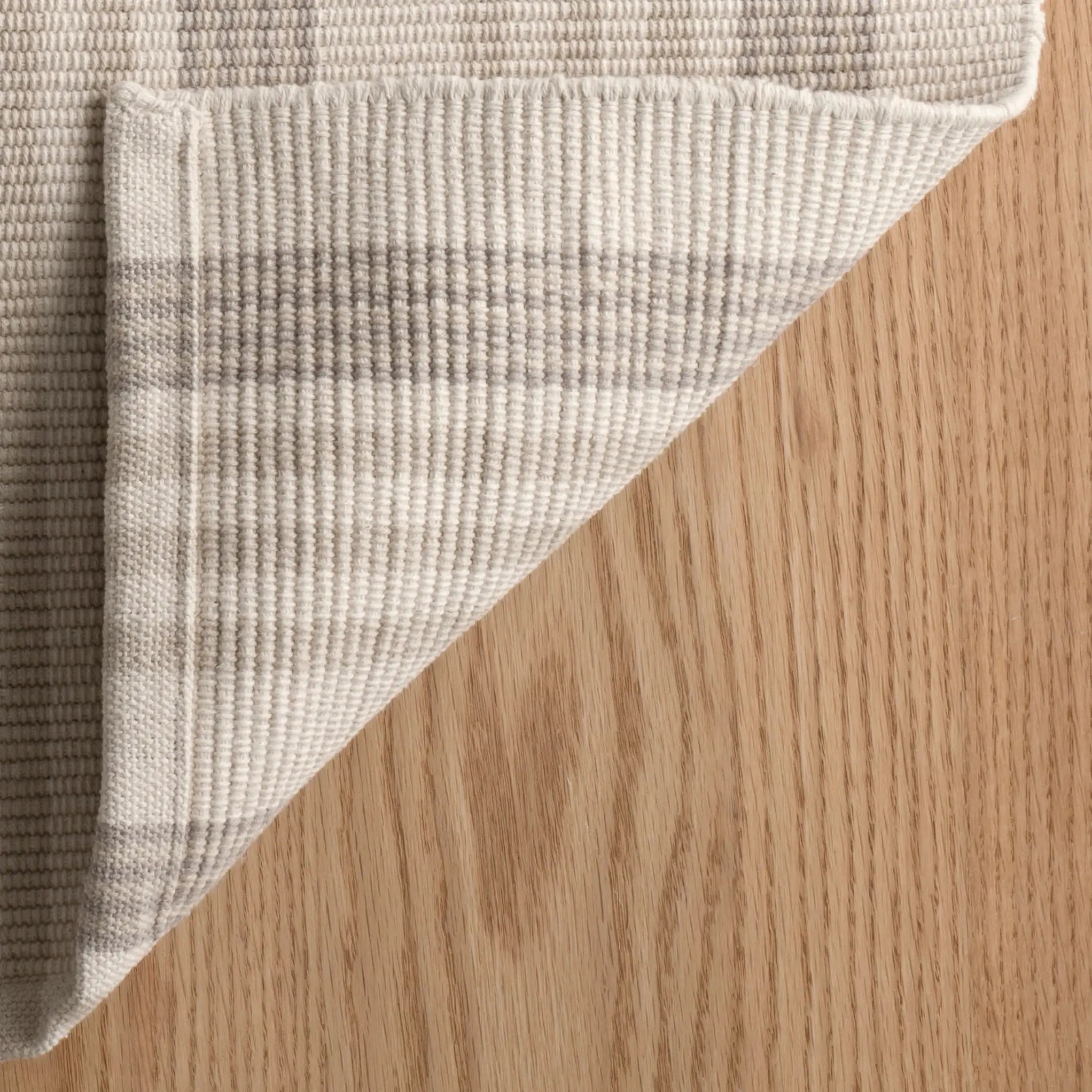 Dash & Albert Putney Stripe Ivory Handwoven Cotton Rug
