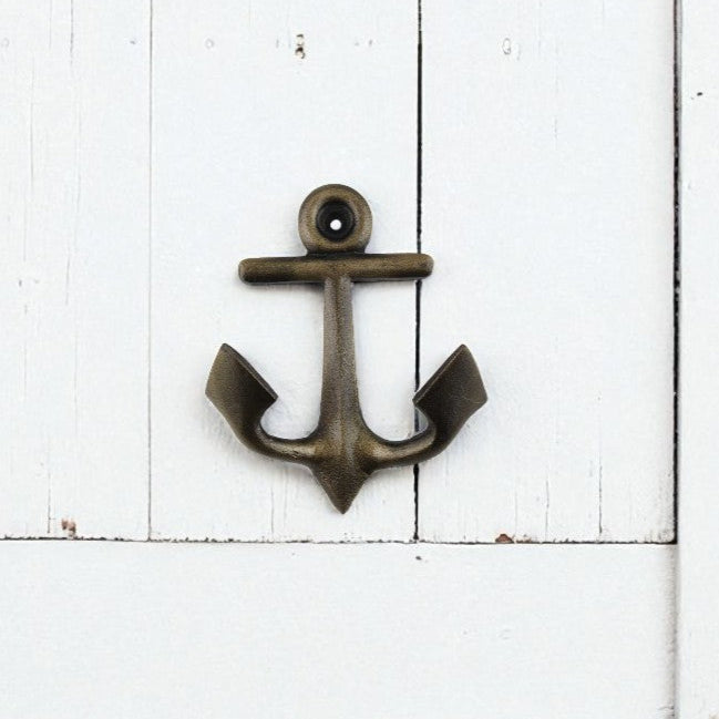 NACH Fine Cast Iron Rustic Anchor Hanging Doorbell – 7.8 X 7.8 X 4.5 Inches, Black – Ships From Canada