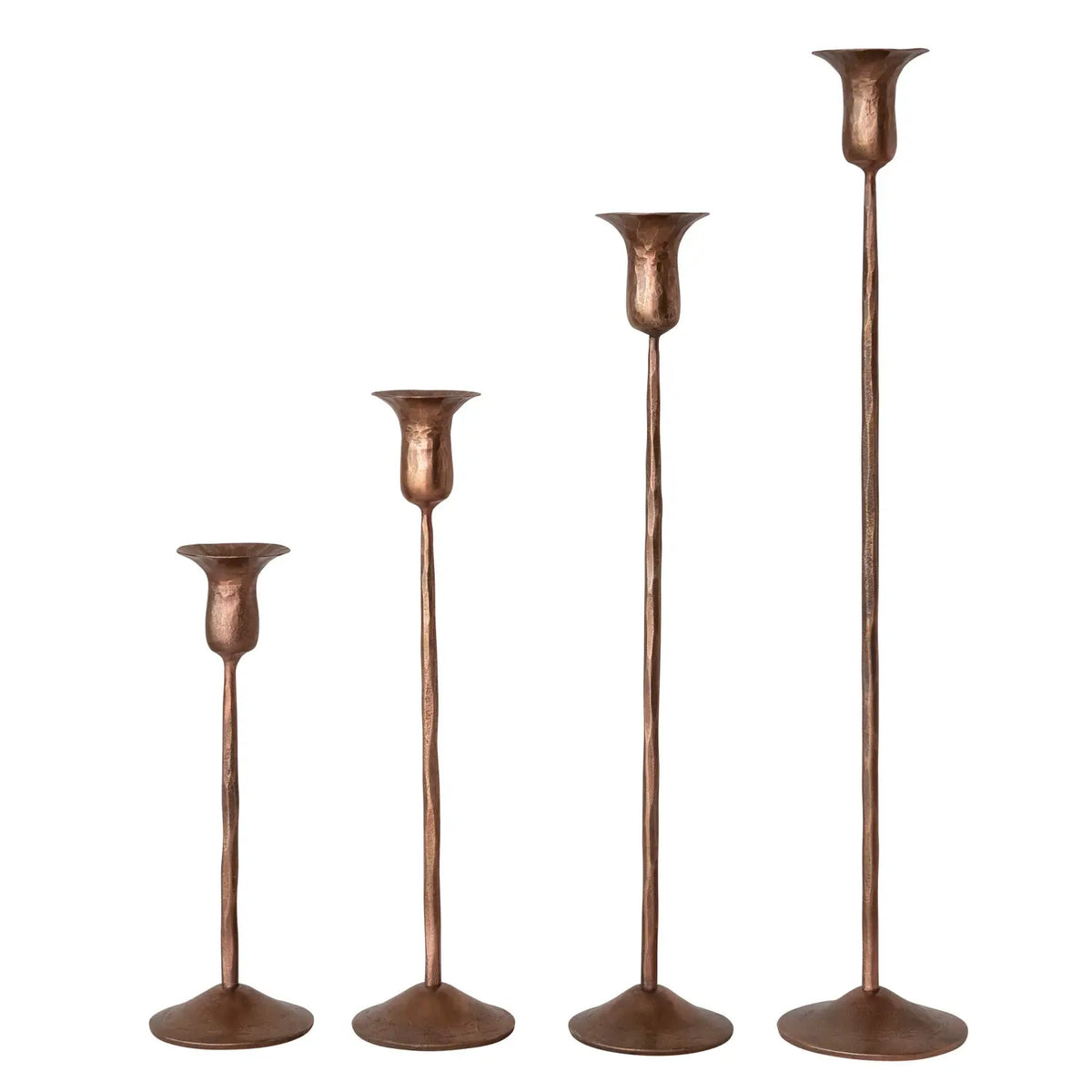 Hand-Forged Iron Taper Holder Set