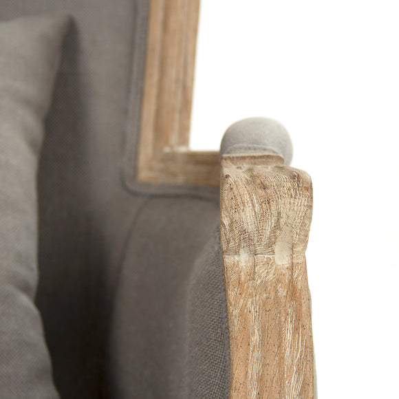 Pascal Grey Linen Club Chair
