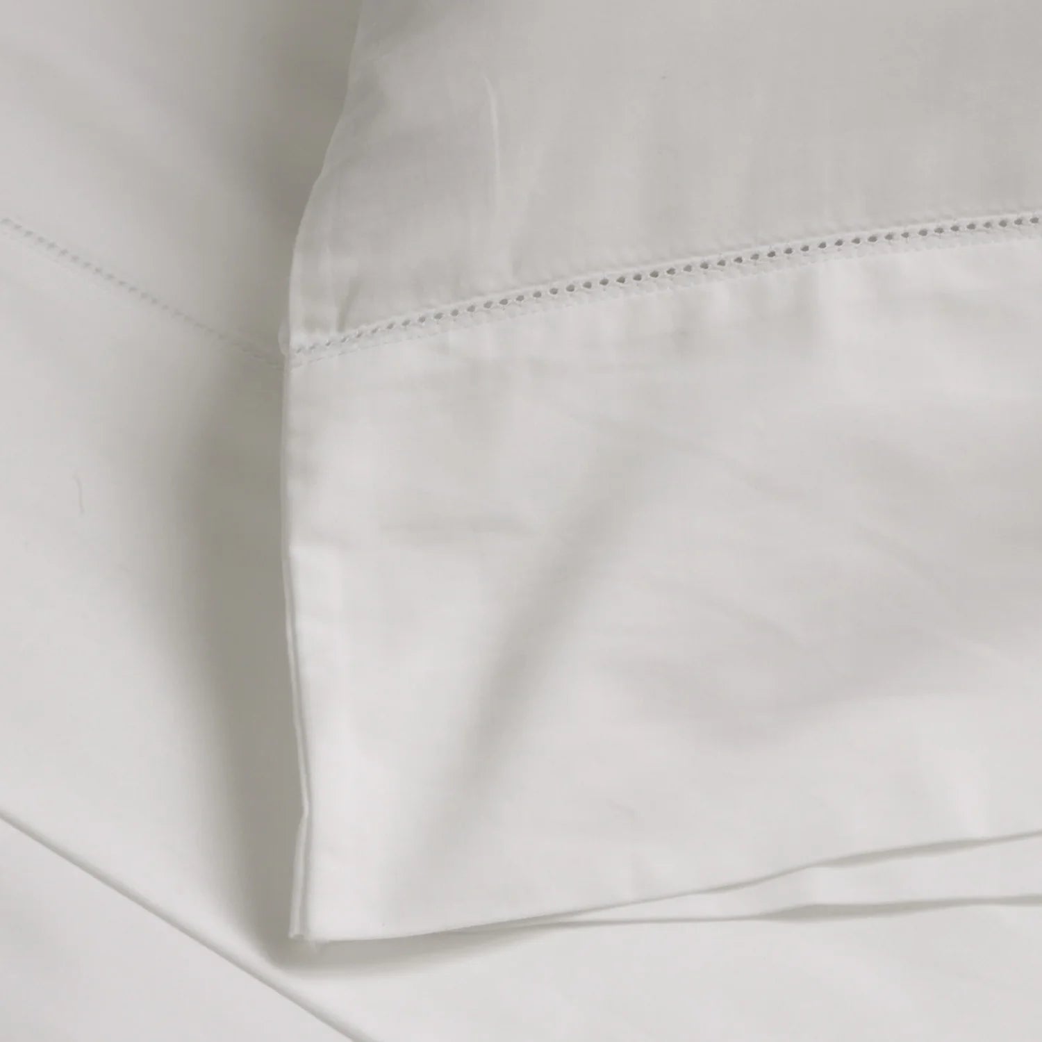Classico Hemstitch Cotton Sateen Pillowcases Pom Pom at Home