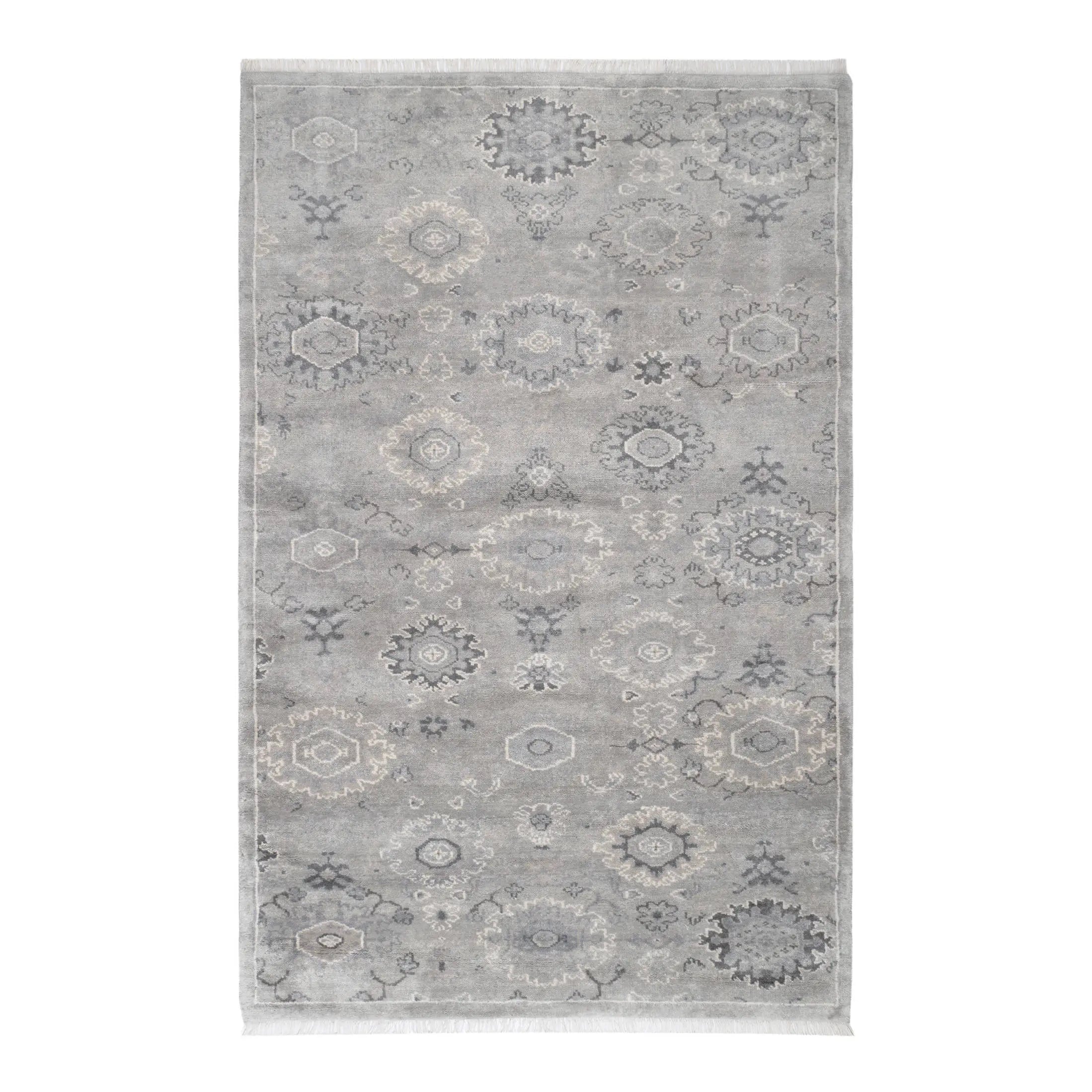 Dash & Albert Lila Grey Hand Knotted Wool Rug
