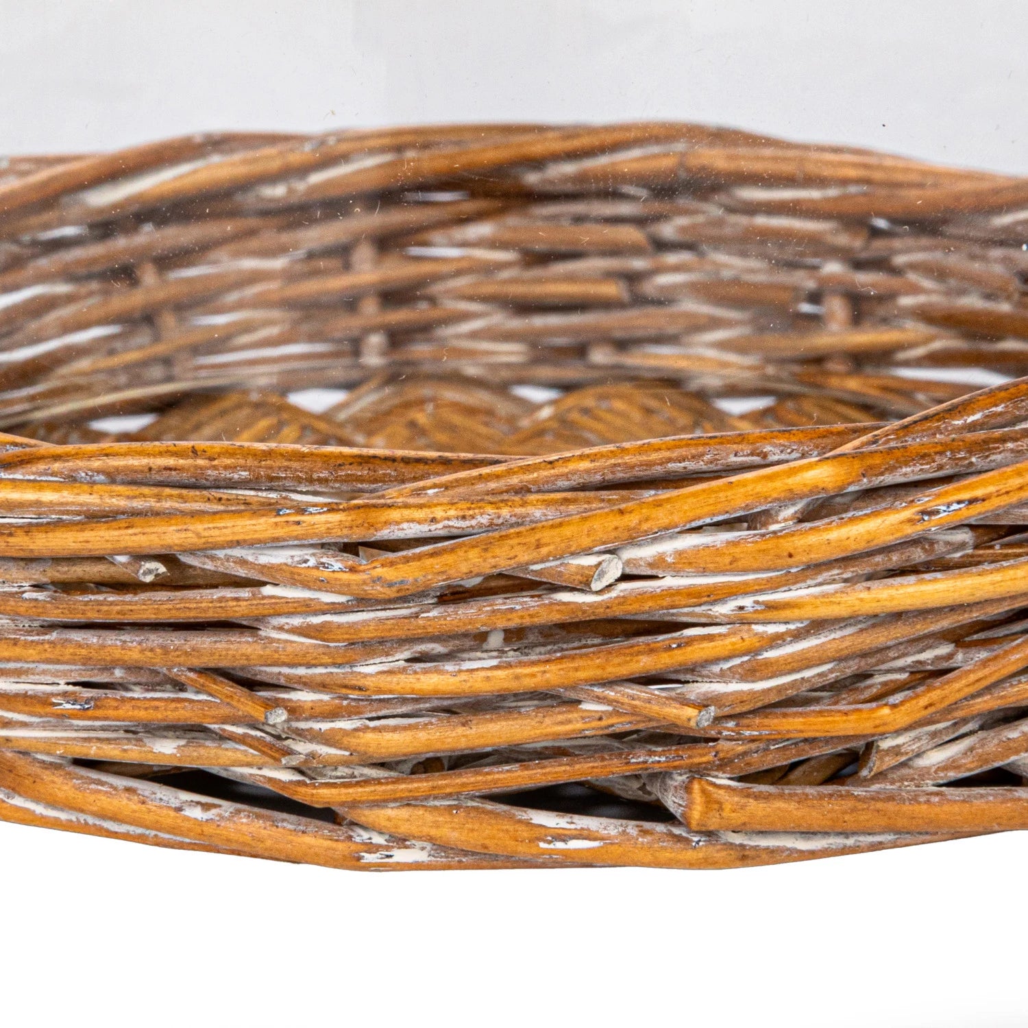 Glass Cloche With Woven Willow Base