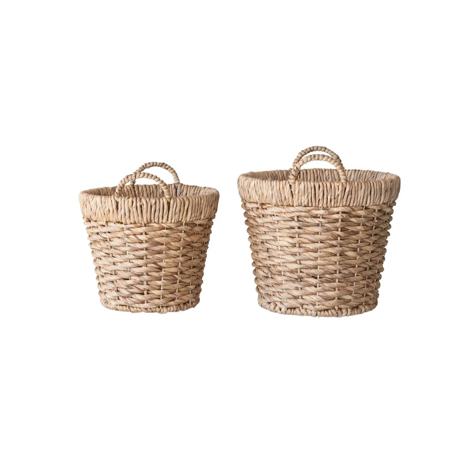 Hand Woven Water Hyacinth Basket Set