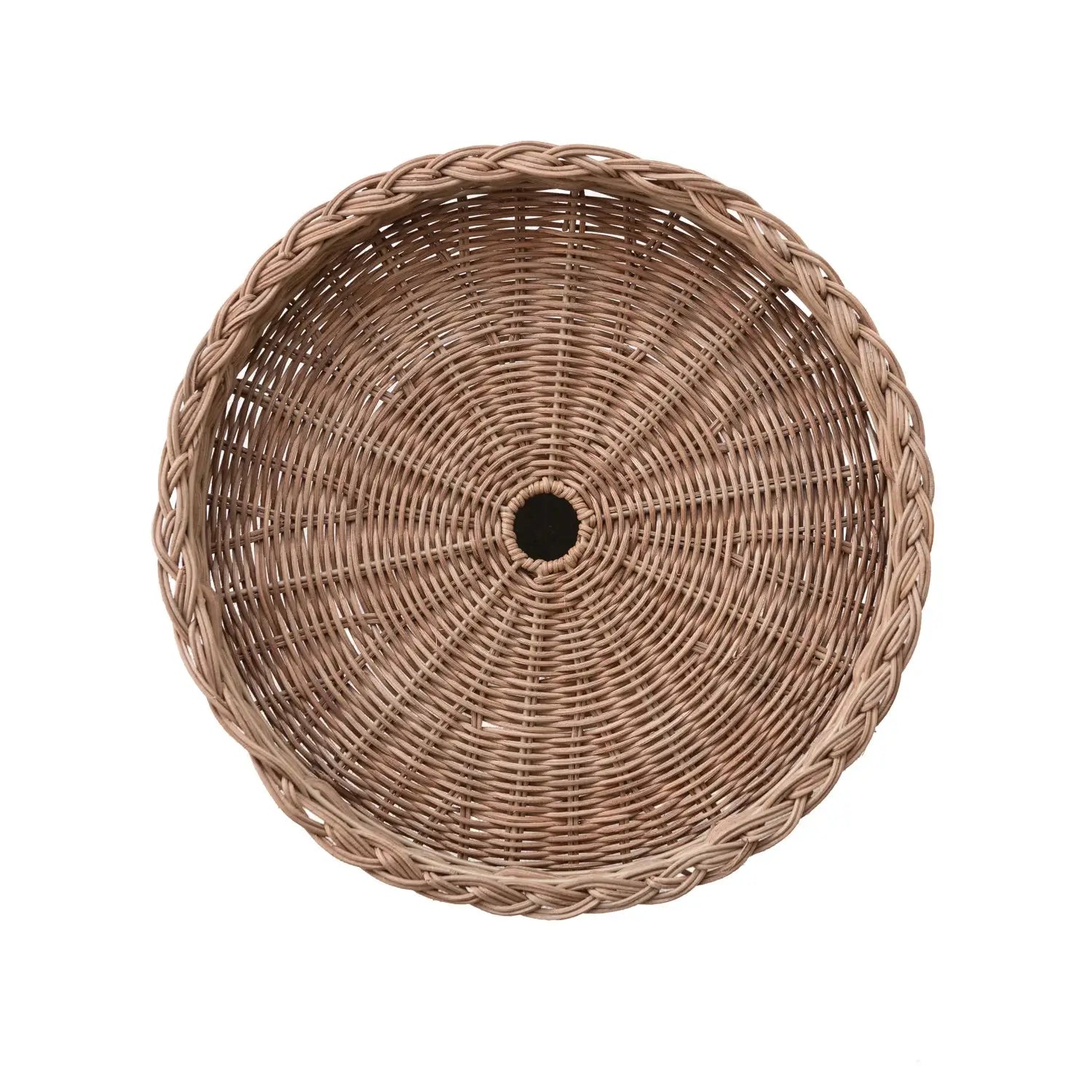 Hand Woven Rattan Pedestal