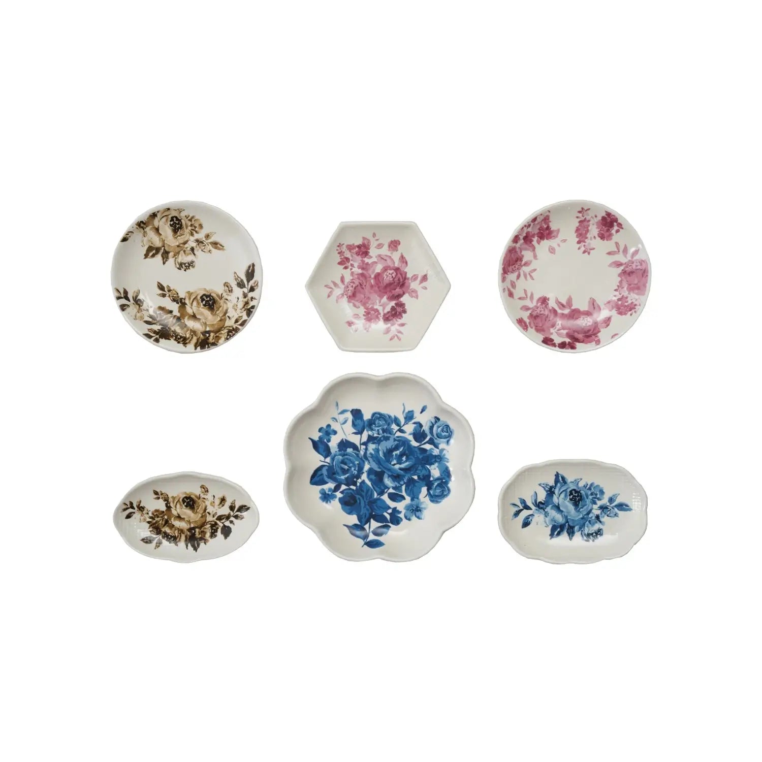 Stoneware Plate Magnet Set