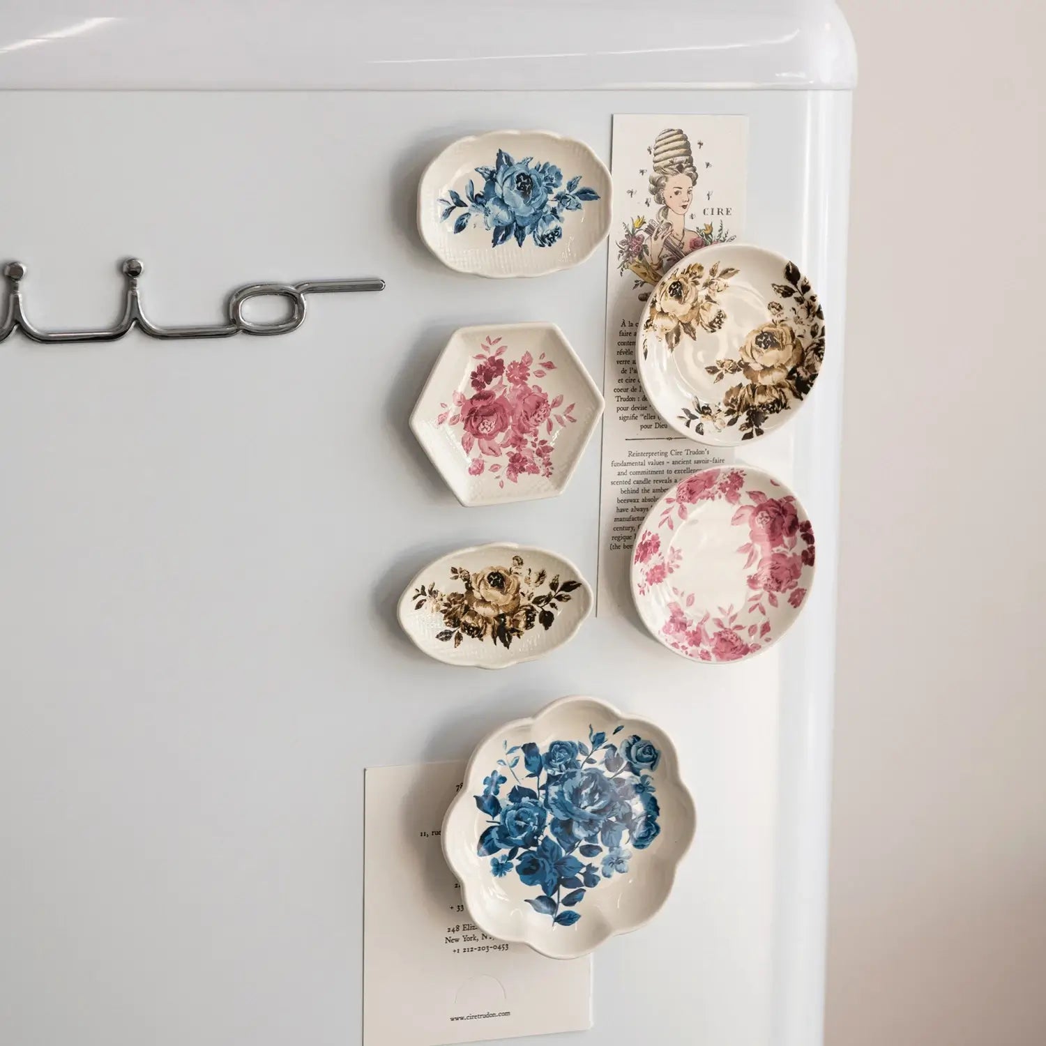Stoneware Plate Magnet Set