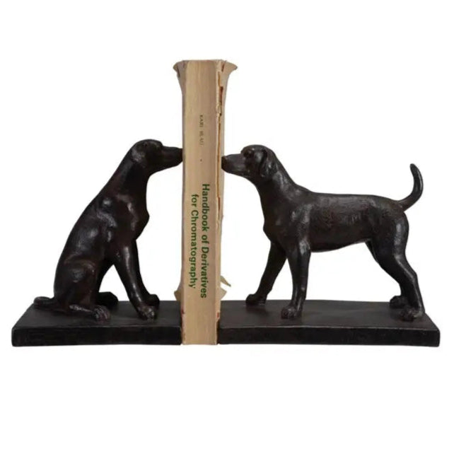 Resin Dog Bookends