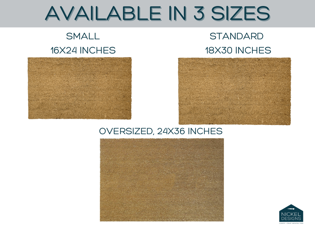 Modern Leaves Trio Outdoor Doormat