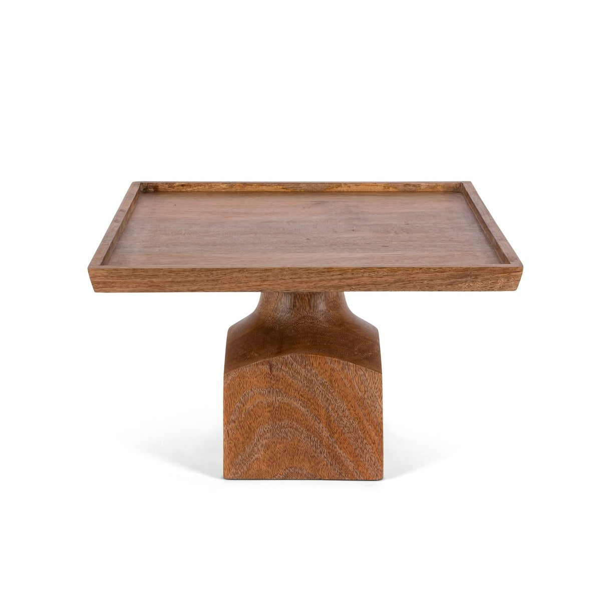 Mango Wood Square Serving Pedestal