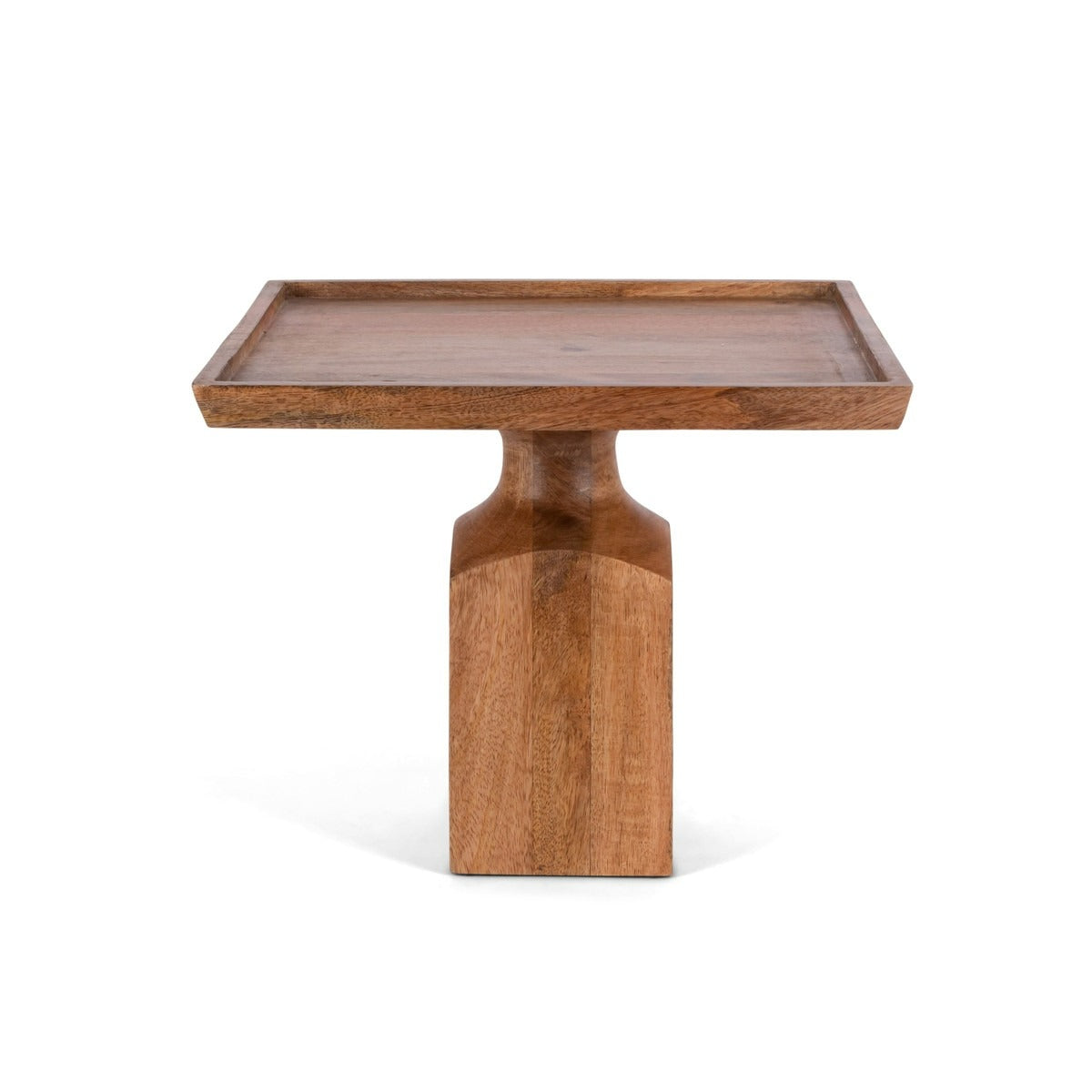 Mango Wood Square Serving Pedestal