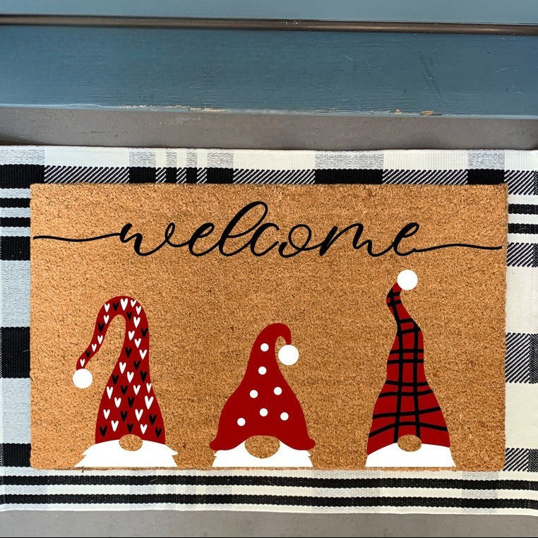 Christmas Gnomes Doormat
