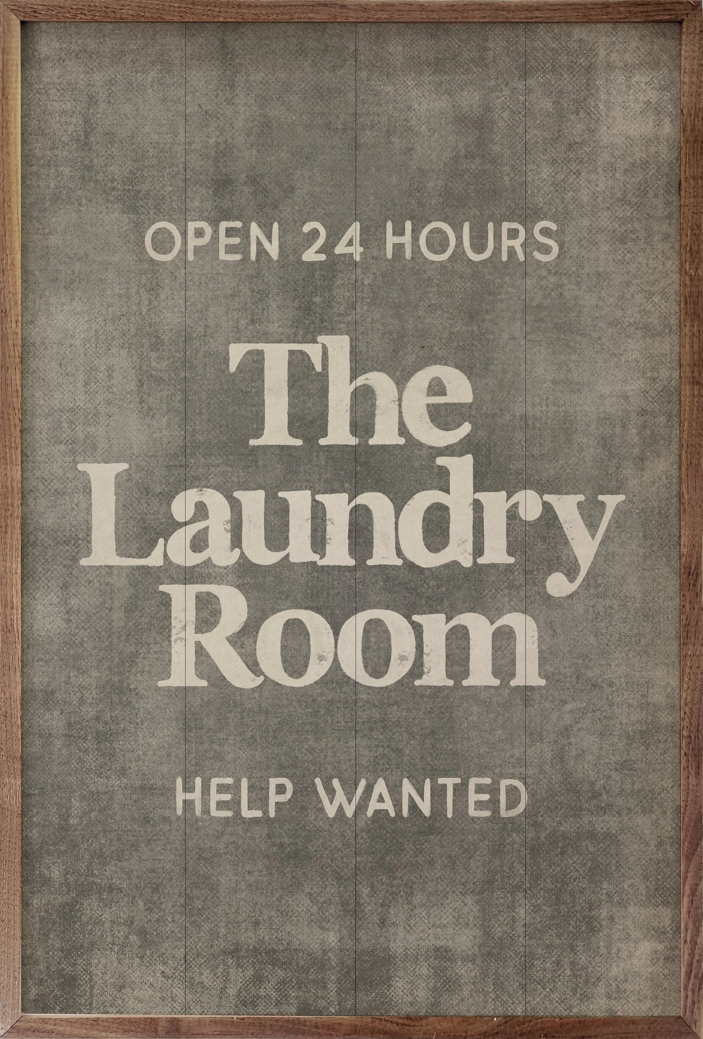 The Laundry Room Wood Framed Print