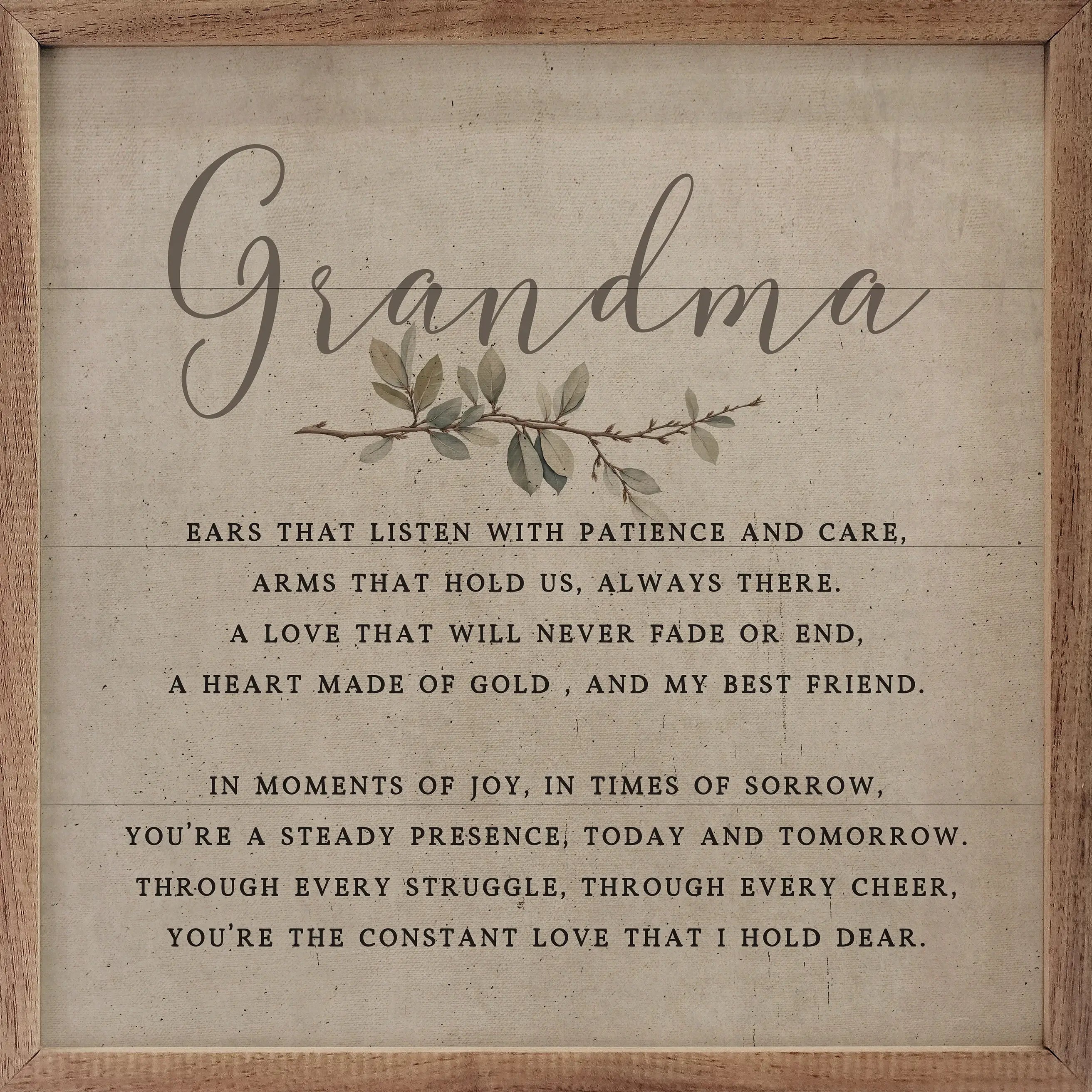 Who I Hold Dear Personalized Name Wood Framed Print