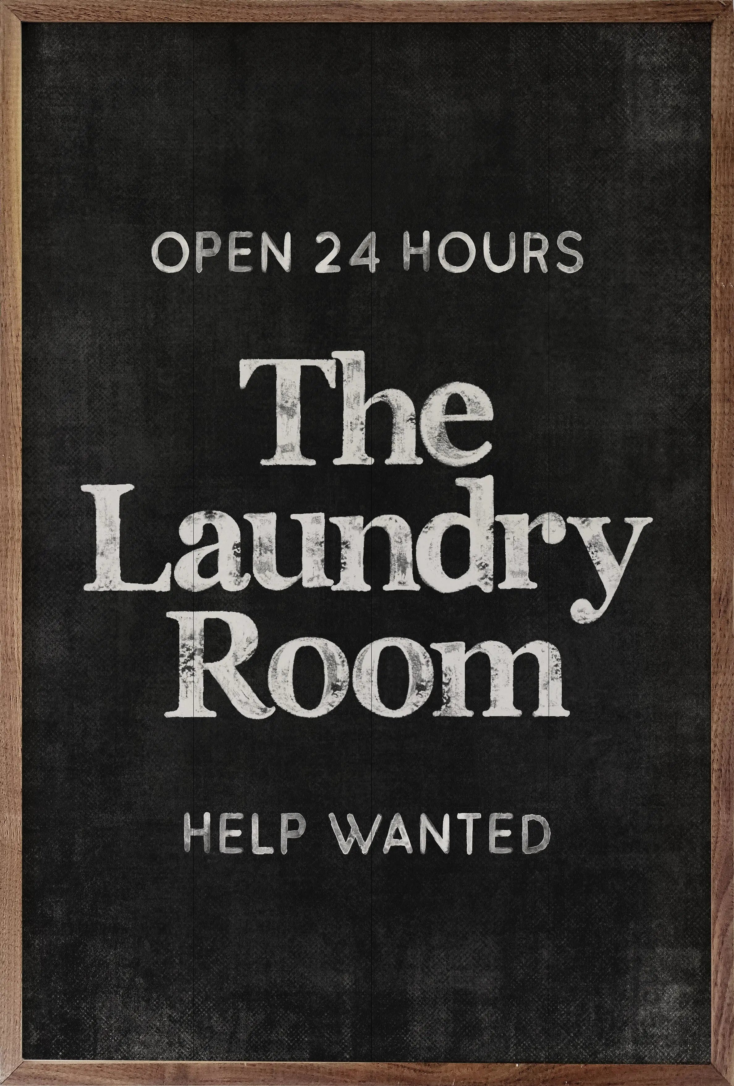 The Laundry Room Wood Framed Print