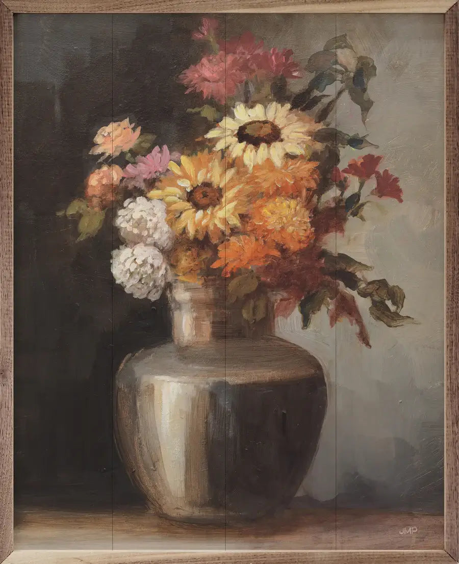 Echoes Of Autumn Wood Framed Print